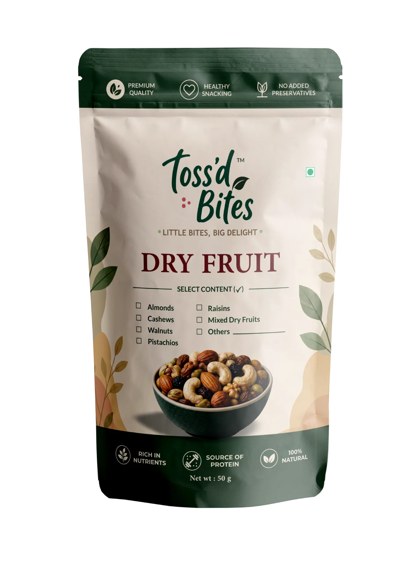 dry fruit 50g front