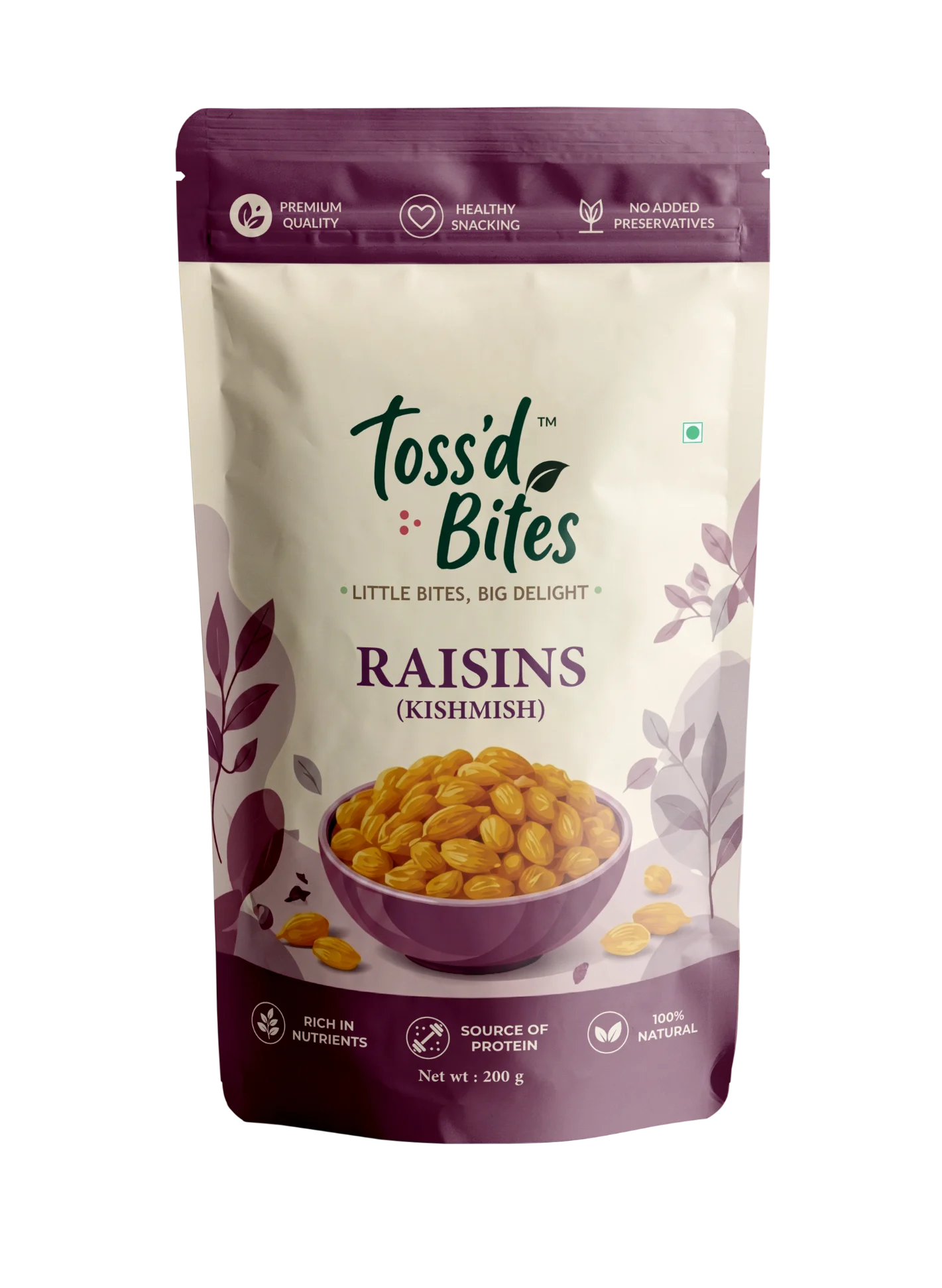 raisins 200g front
